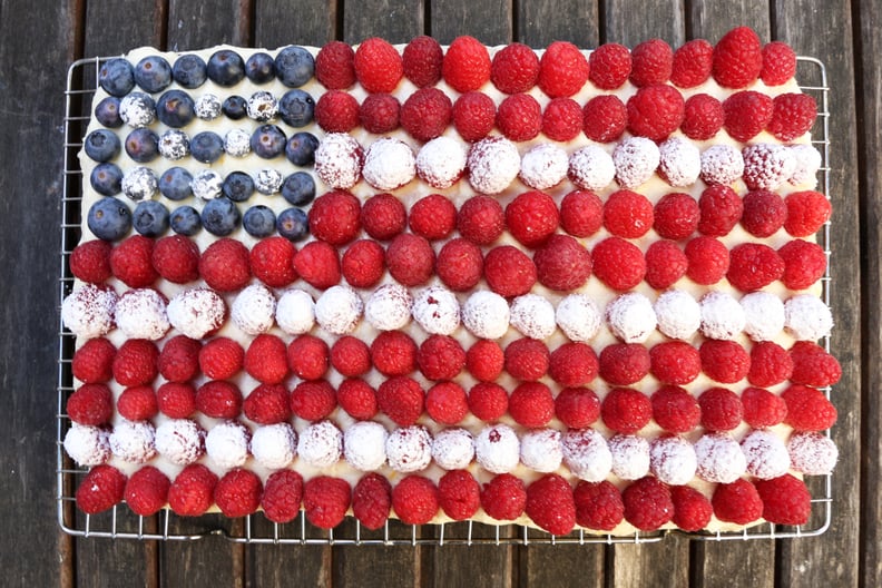 Flag Cake With Lemon Cream Cheese Frosting