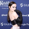 Dove Cameron Wears a Tube Top and Opera Gloves at the GLAAD Awards