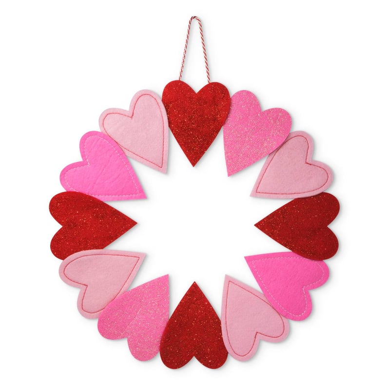 Felt Heart Wreath