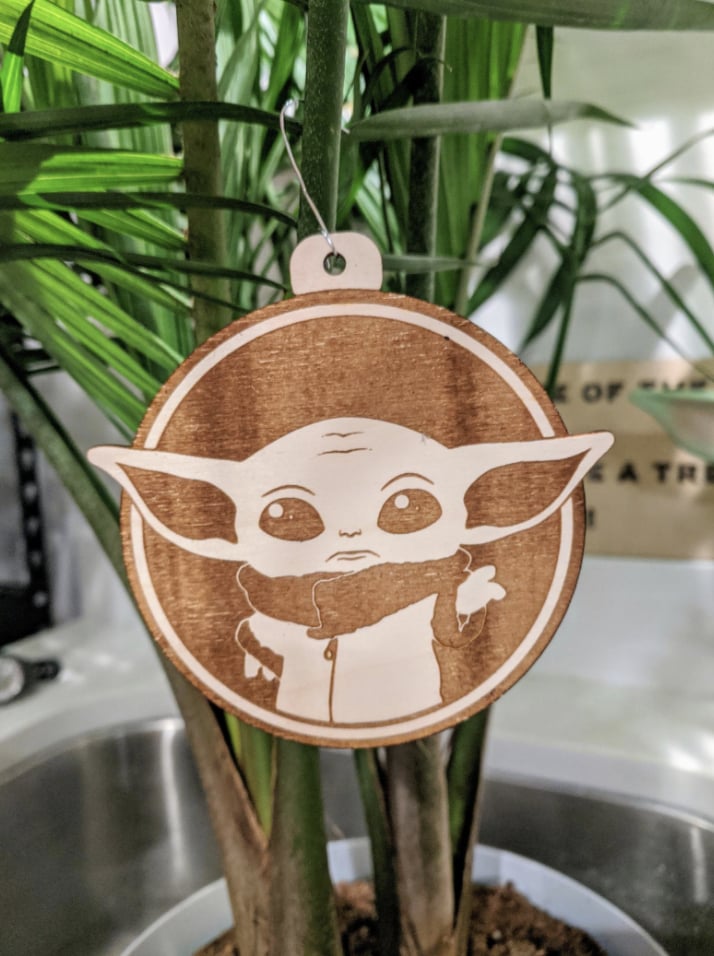 Baby Yoda Ornament From BrandonsBodega