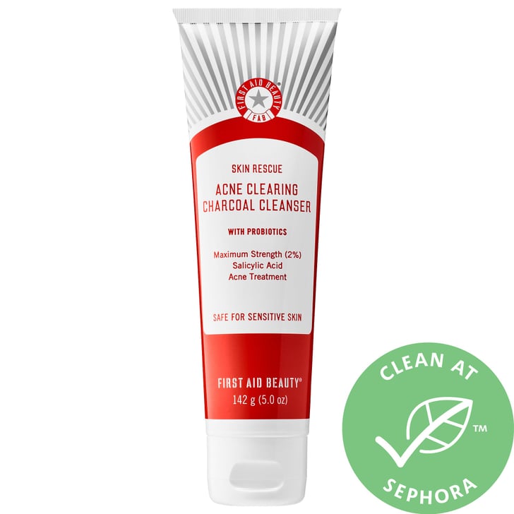 First Aid Beauty Skin Rescue Acne Clearing Charcoal Cleanser with