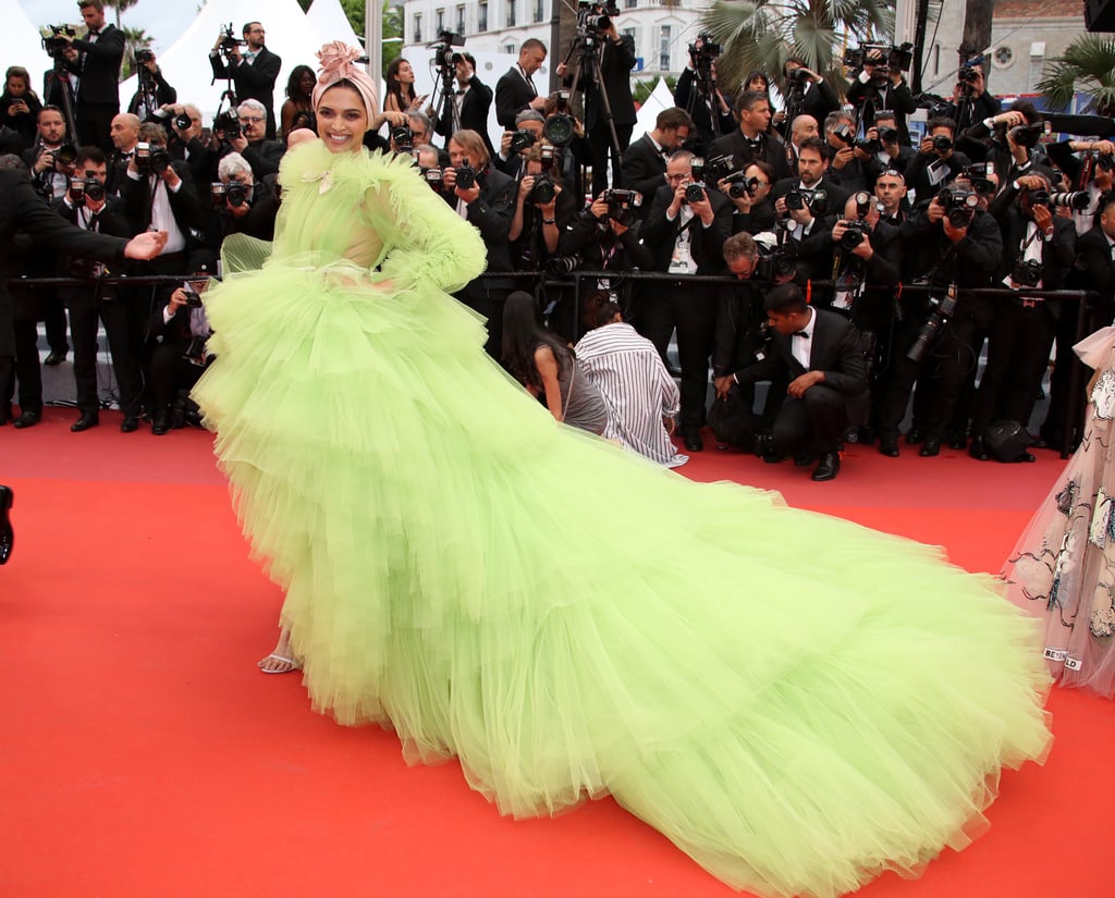 Deepika Padukone Green Dress at Cannes 2019 | POPSUGAR Fashion UK Photo 17