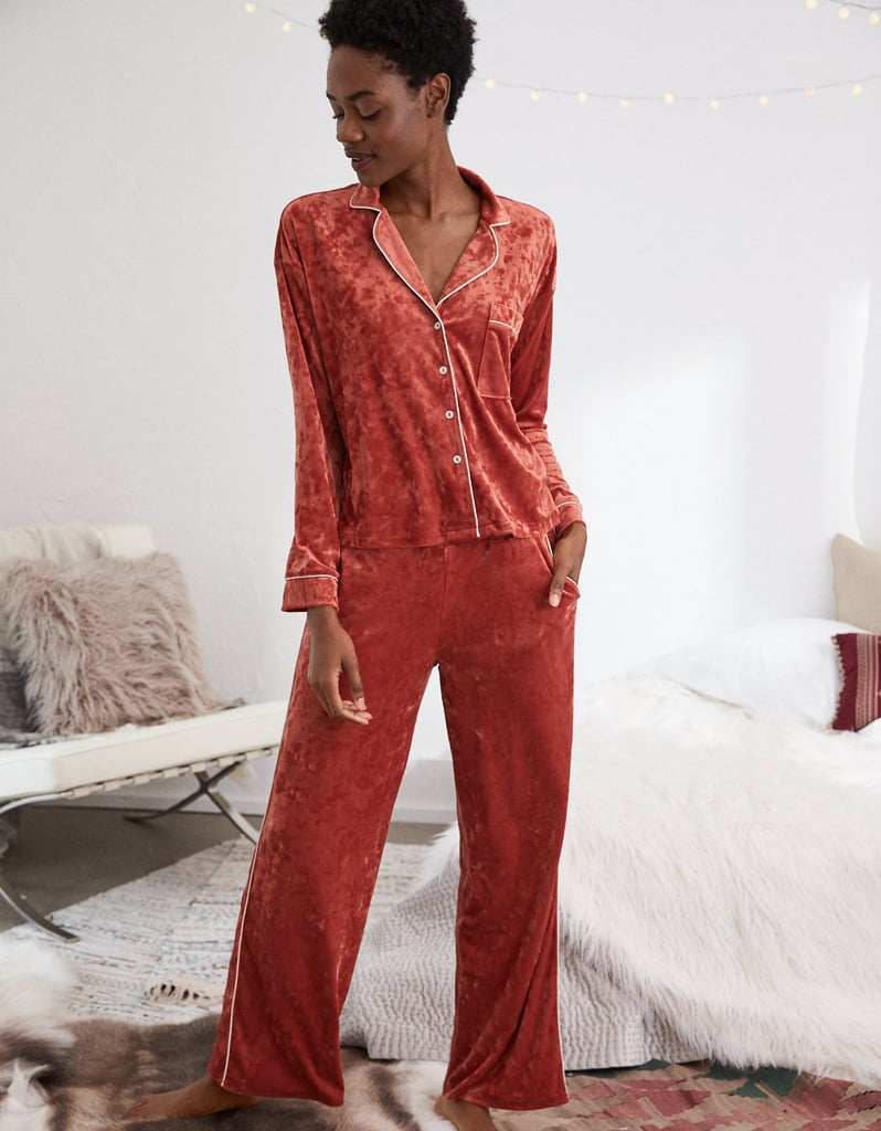 Aerie Velvet Sleep Shirt and Pant | Pajama Sets | POPSUGAR Fashion Photo 4