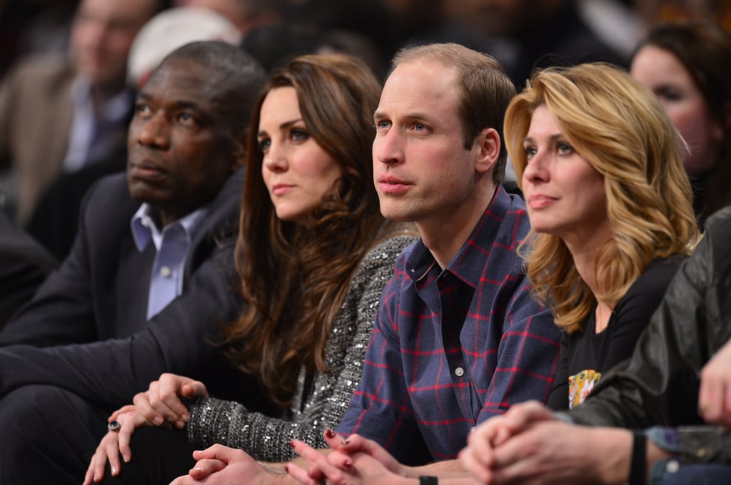 Prince William and Kate Middleton at Brooklyn Nets Game