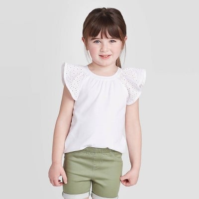 Short Sleeve Eyelet T-Shirt