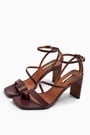 Topshop RIO Plum Toe Loop Sandals