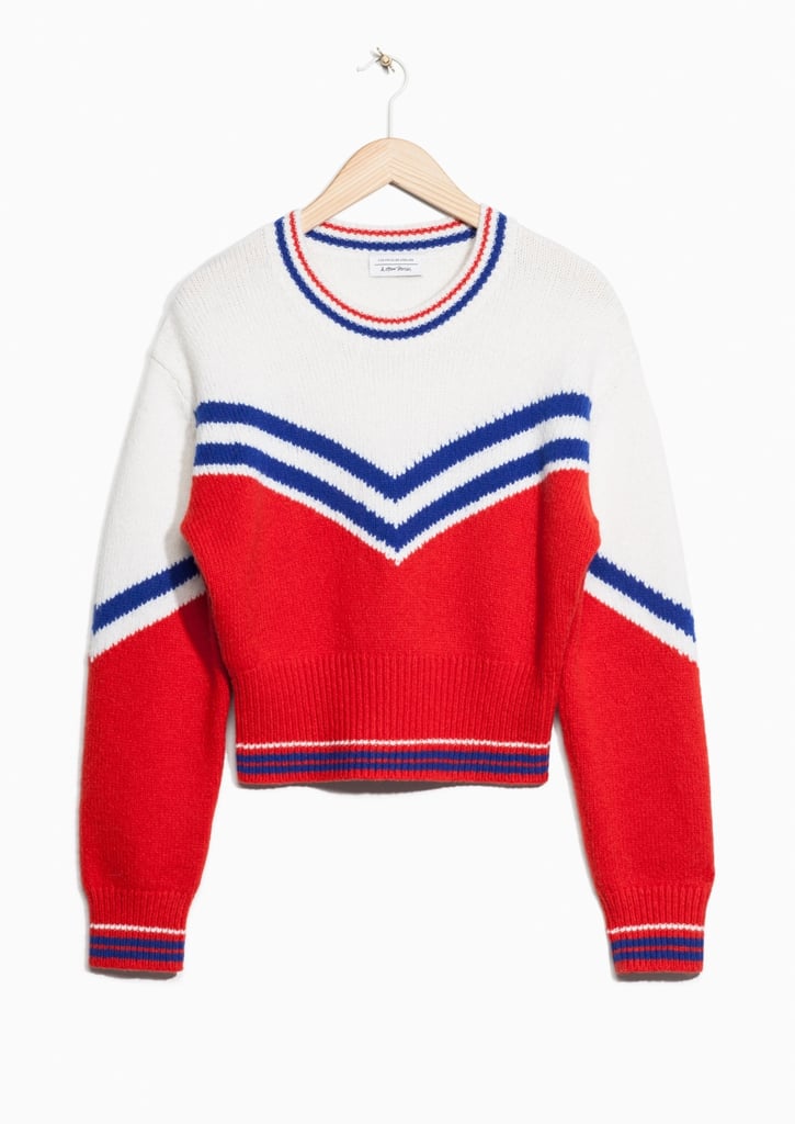 This season's varsity jacket is the varsity sweater. Snag one like the & Other Stories Jacquard Varsity Striped Sweater ($95) ASAP.