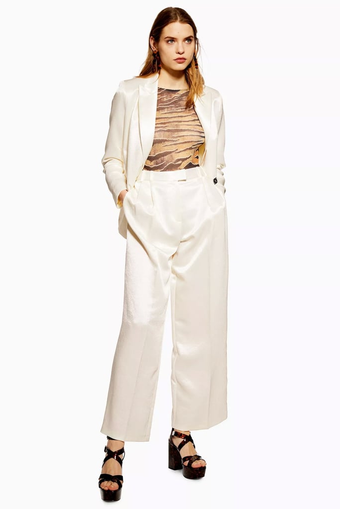 Topshop Satin Twill Suit