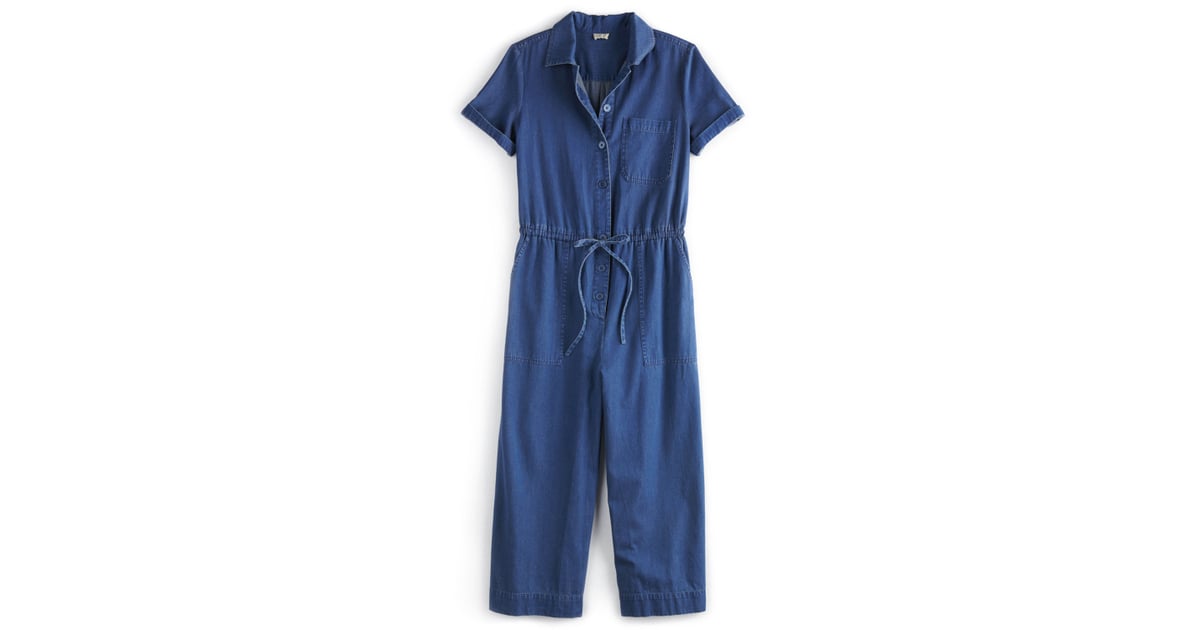 Cropped WideLeg Denim Jumpsuit POPSUGAR at Kohl's Collection 2018