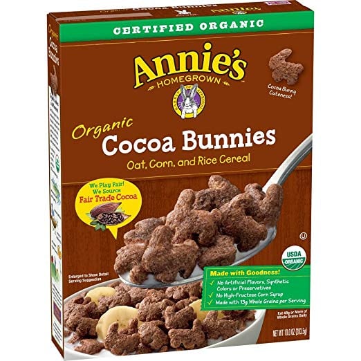 Annie's Organic Cereal, Cocoa Bunnies