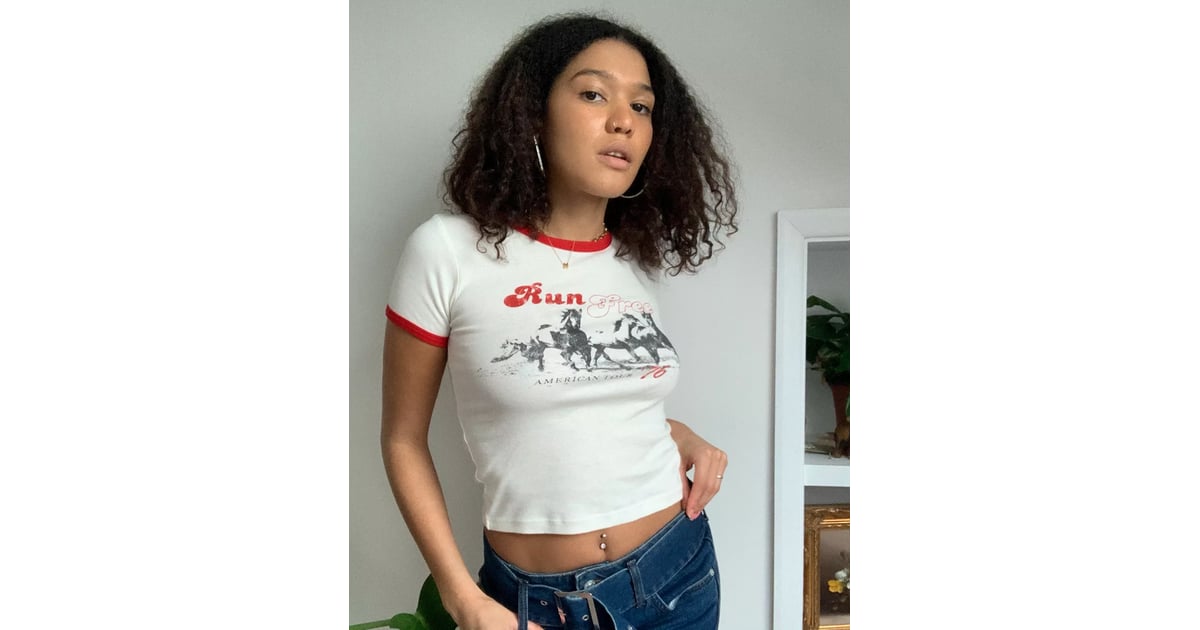 Urban Outfitters Run Free Baby TShirt Stylish Outfit Ideas For Summer 2021 POPSUGAR Fashion