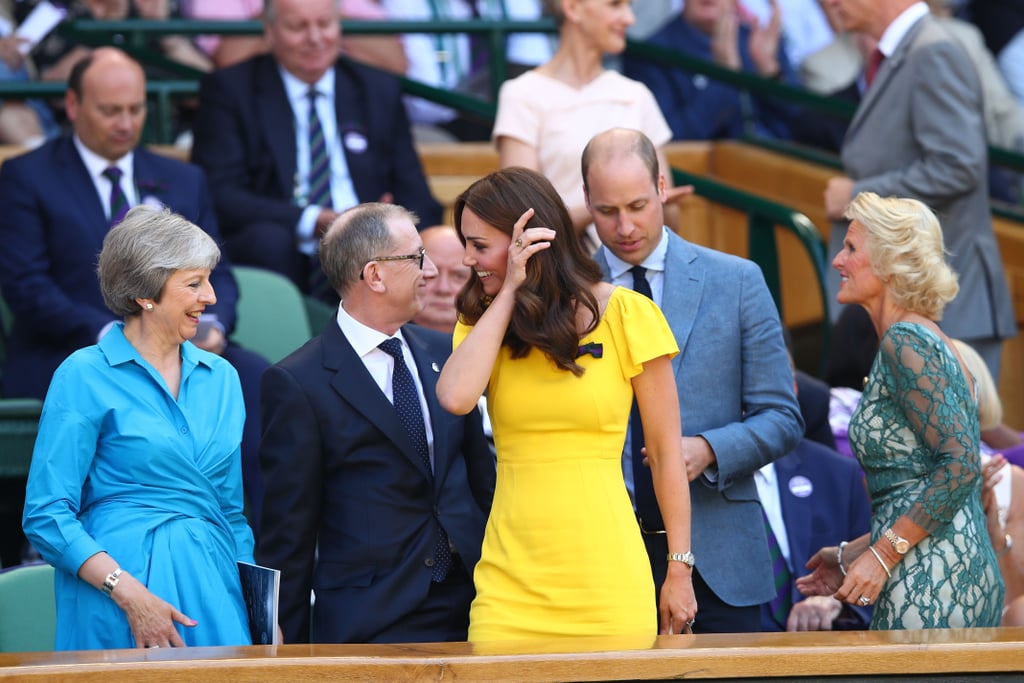 Kate Middleton Yellow Dress Wimbledon 2018