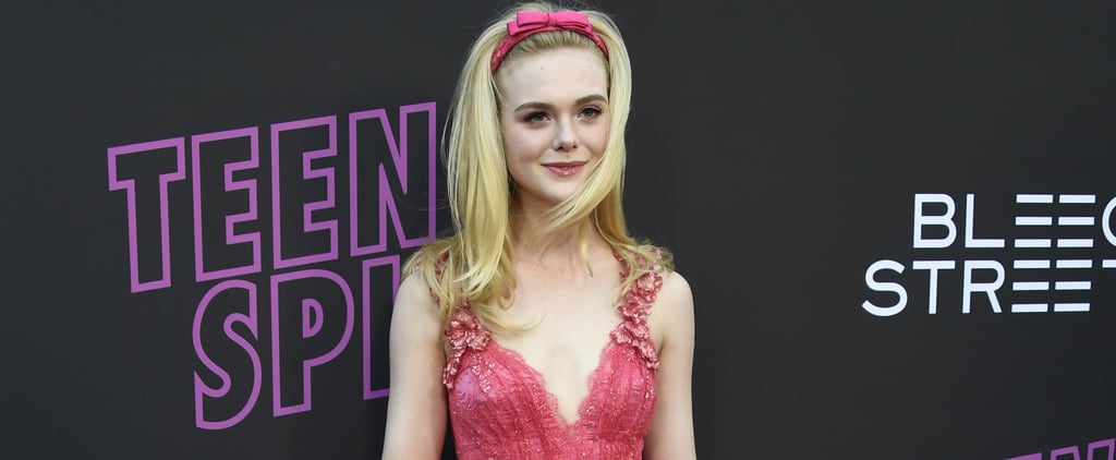 Elle Fanning Pink Rodarte Dress at Teen Spirit Premiere