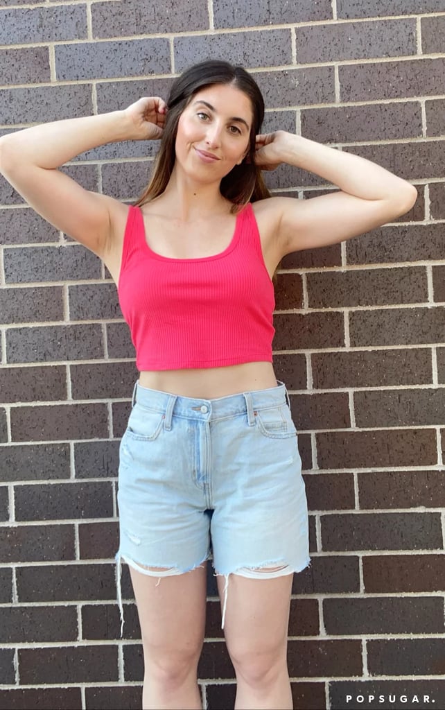 Old Navy HighWaisted Slouchy Straight Distressed Jean Shorts, 5Inch