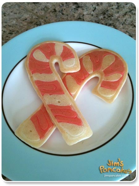 Candy Cane Pancakes