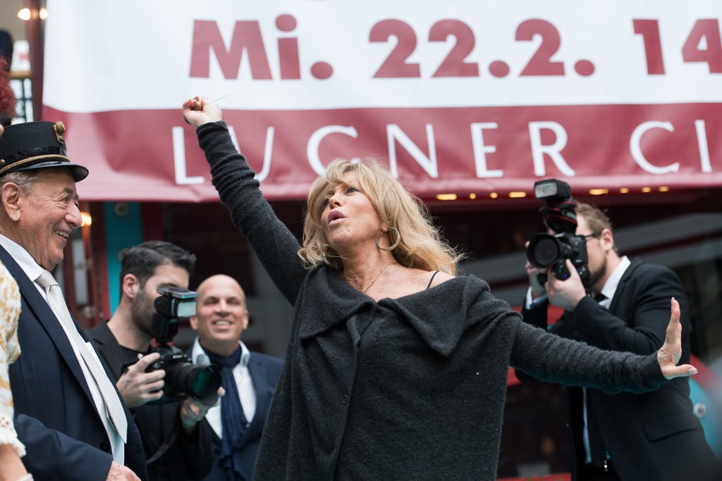 Goldie Hawn and Richard Lugner in Vienna February 2017