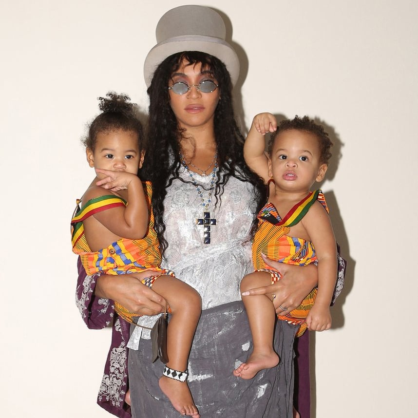 Pictures of Beyoncé Dressed as Lisa Bonet With Sir and Rumi