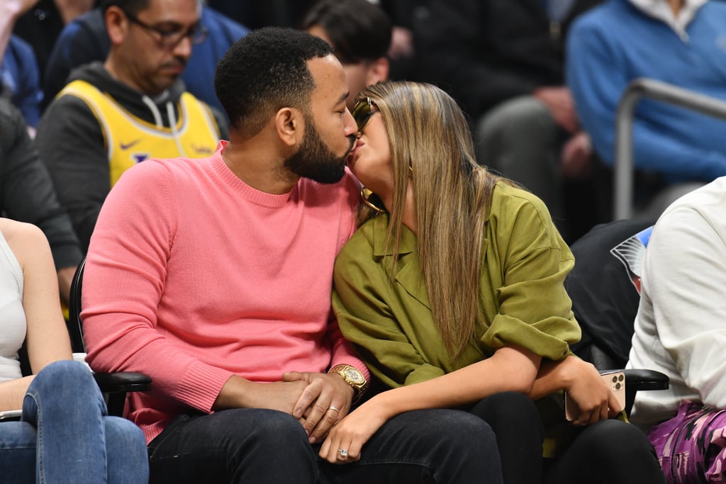 Chrissy Teigen Wearing Her Engagement Ring