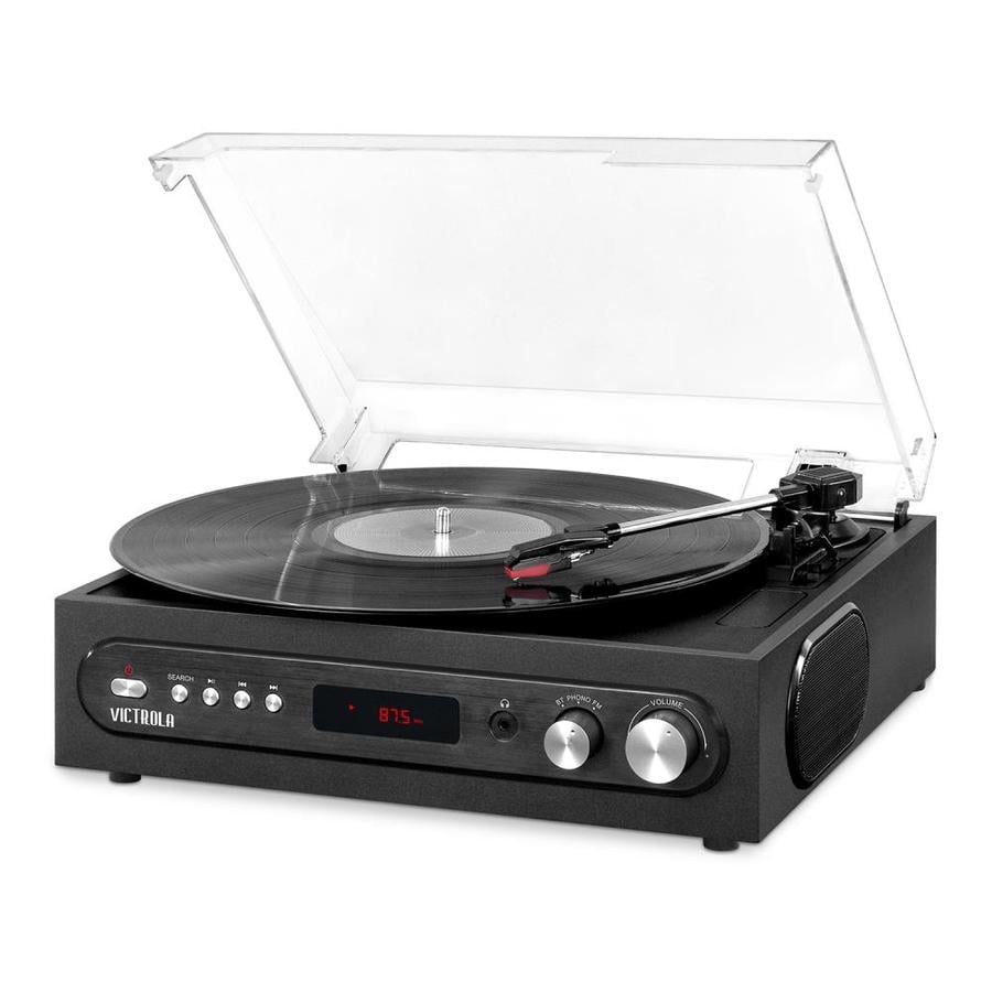 For Music-Lovers: Victrola Black Turntable