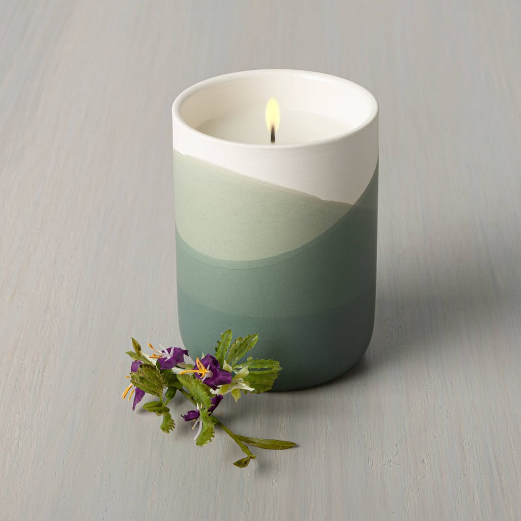 A Floral, Nature Scent: Hearth & Hand with Magnolia Meadow Dipped Ceramic Candle
