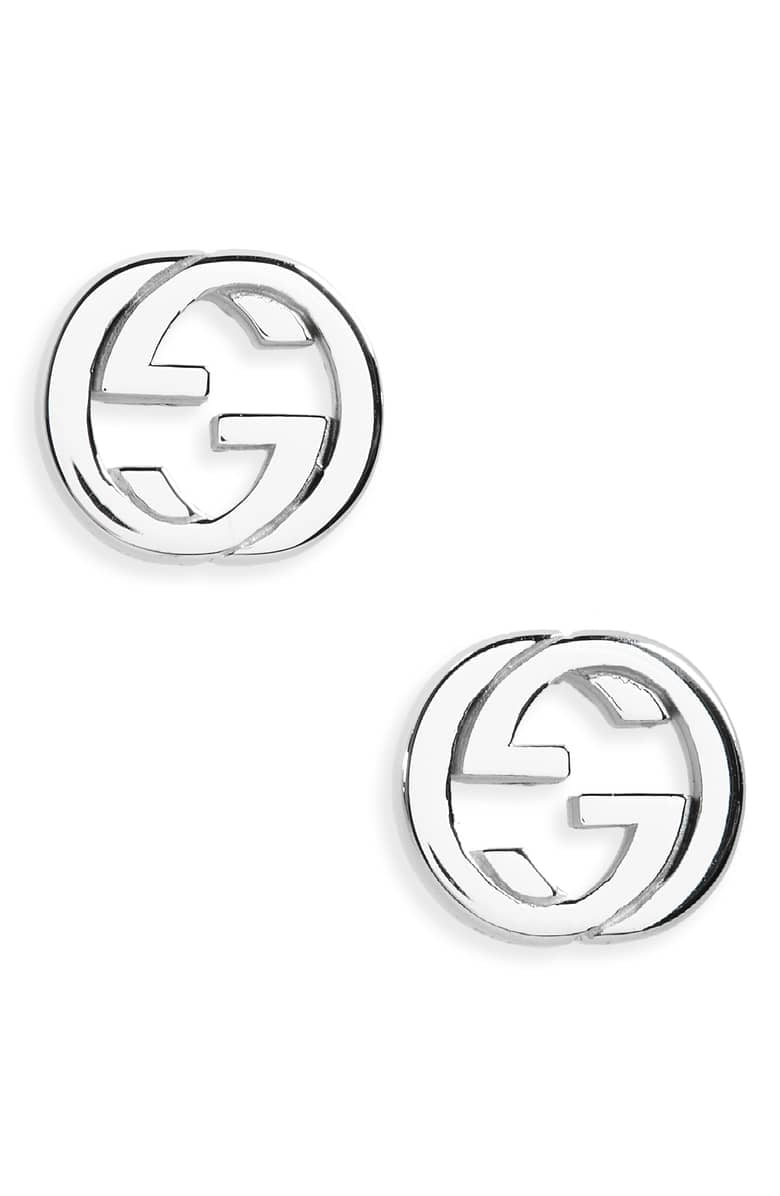 Gucci Interlocking Stud Earrings