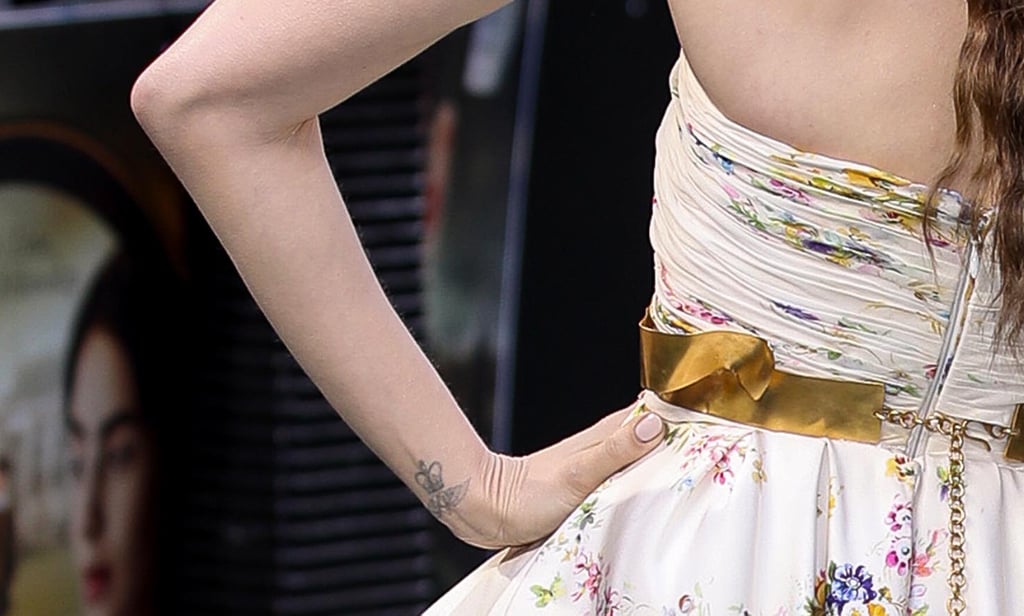 Lily Collins's Crown Wrist Tattoo