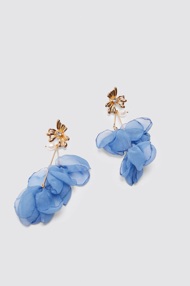Zara Floral Organza Earrings Cheap Stylish Gifts For Women POPSUGAR Fashion UK Photo 3