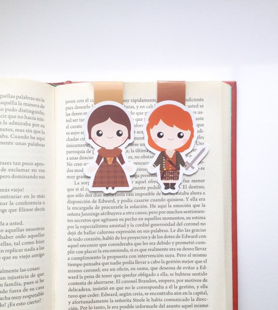 magnetic character bookmarks