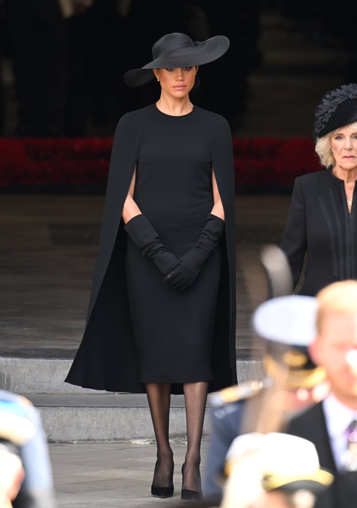 梅根·Markle看看女王的国葬,2022