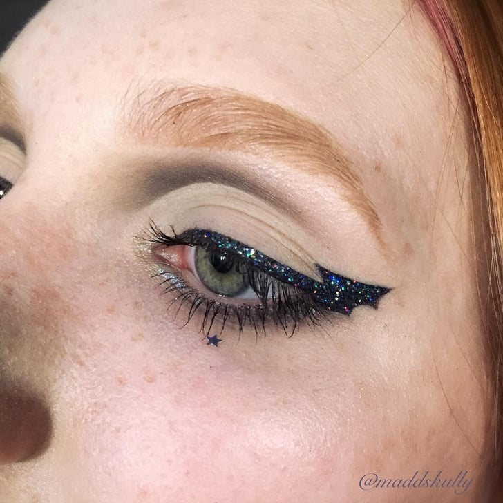 Glitter Bat Eye Bat Eyeliner Trend POPSUGAR Beauty Photo 2