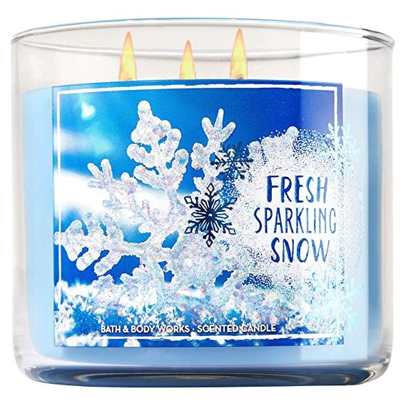 Bath & Body Works 3-Wick Candle in Fresh Sparkling Snow