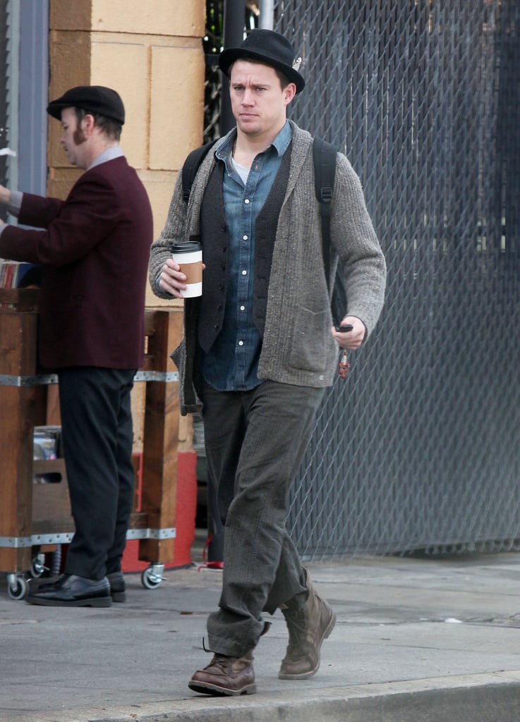 Channing Tatum grabbed a cup of coffee in LA on Thursday.