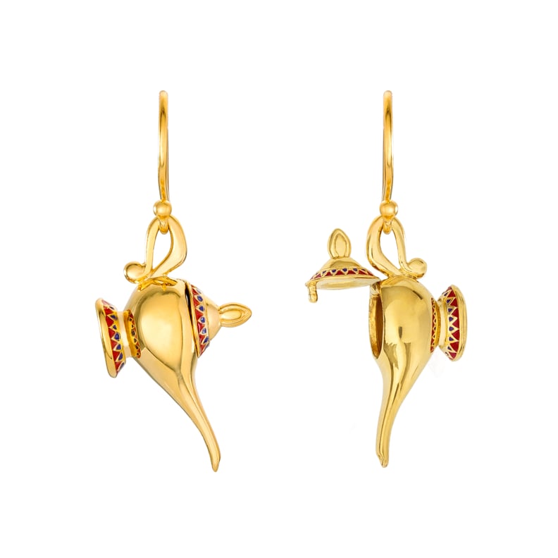 Disney Aladdin Hinged Magic Lamp Earrings ($89)