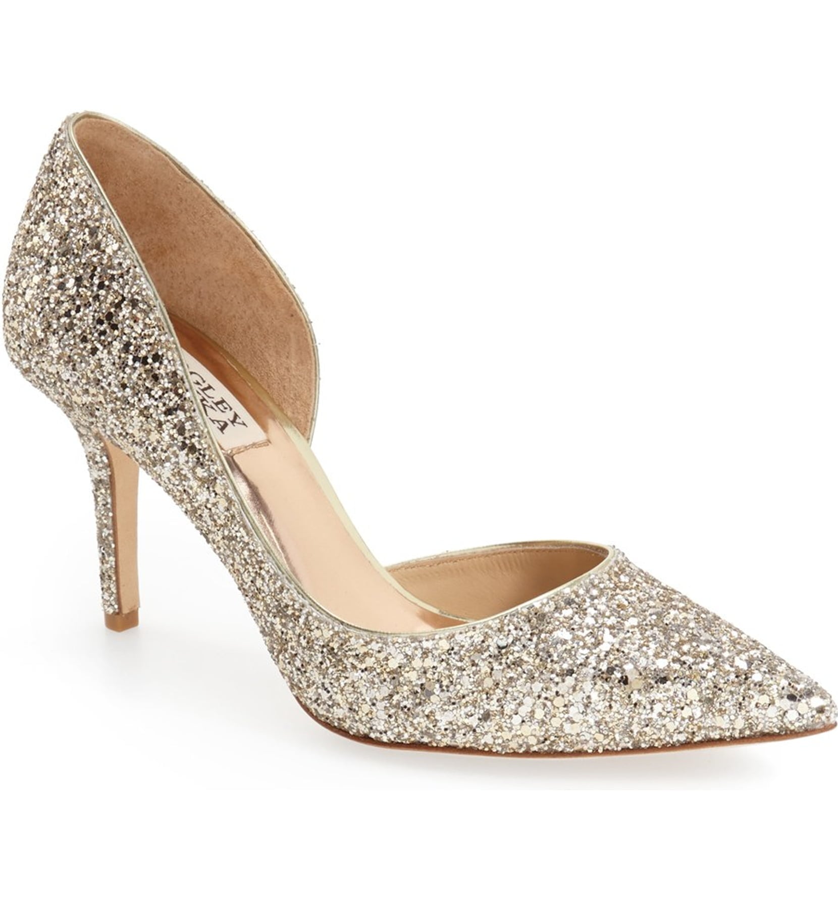 Badgley mischka daisy glitter pumps store