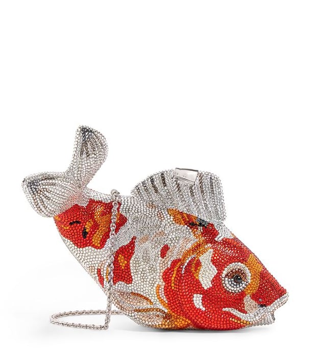 Judith Leiber Embellished Koi Carp Clutch Bag