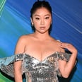 Lana Condor Is a Futuristic Daydream in This Plunging, Off-the-Shoulder Moschino Gown