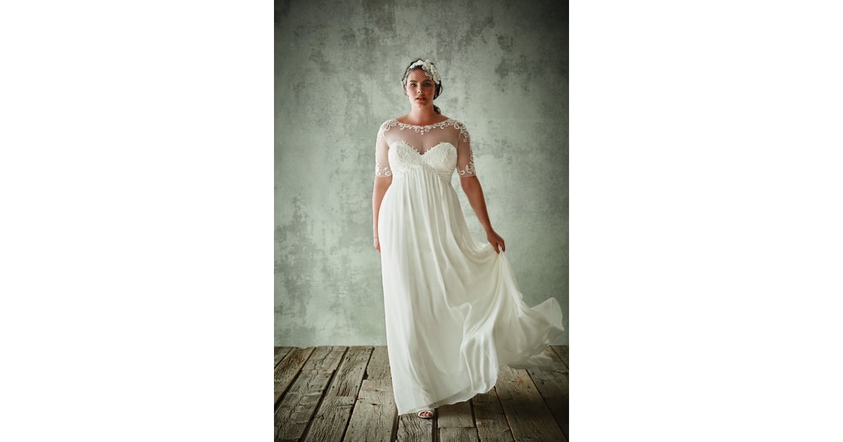david's bridal illusion sleeve