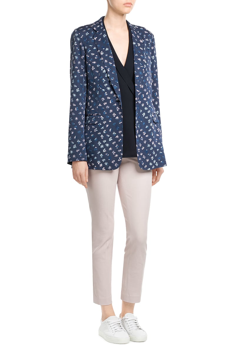 Diane von Furstenberg Printed Silk Blazer