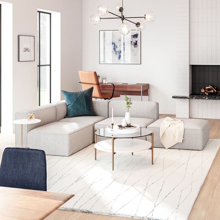 A LowProfile Sofa West Elm Remi 4Piece Sectional Best and Most