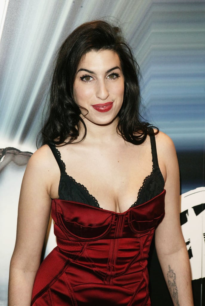 Amy attended the Brit Awards nominations in January 2004, not long after her debut album, Frank, was released.