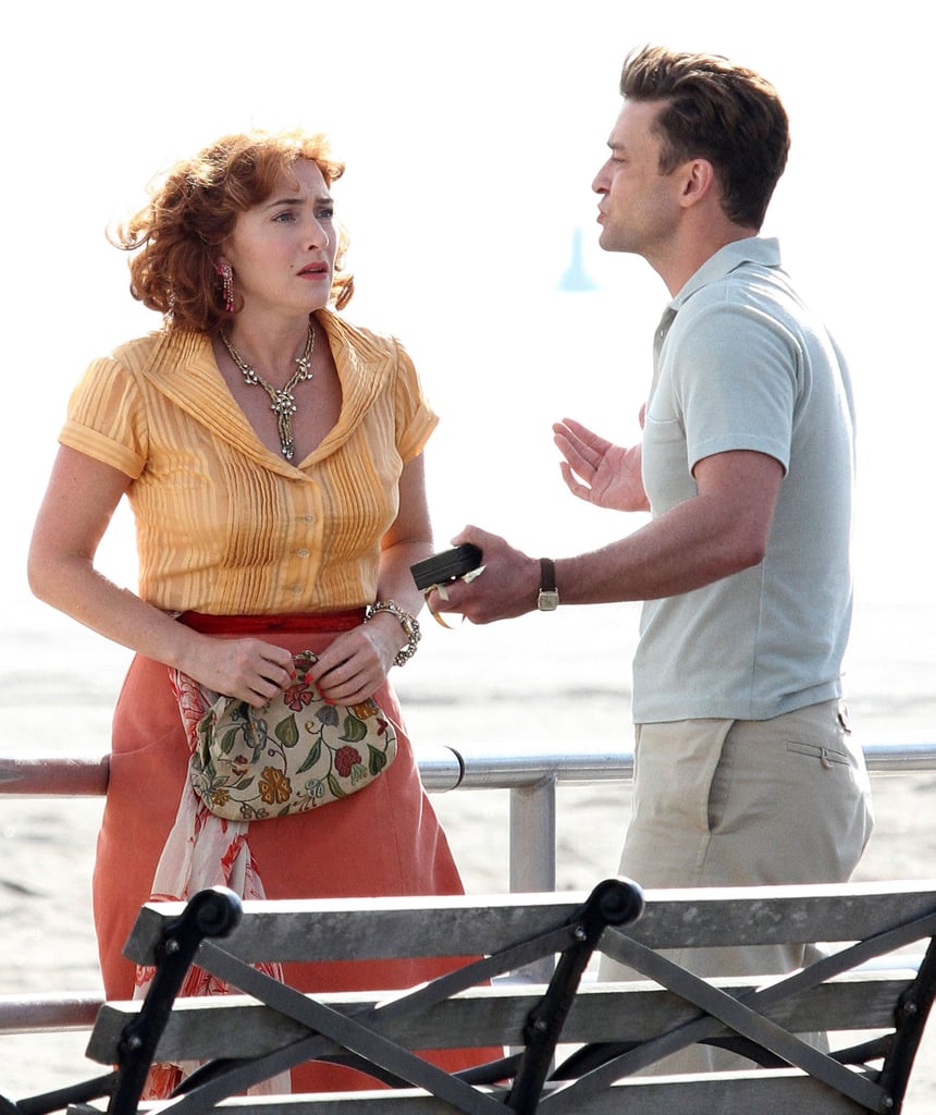 Justin Timberlake And Kate Winslet Filming Woody Allen Movie Popsugar Celebrity