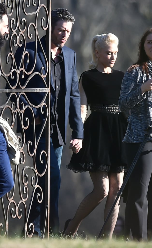 Gwen Stefani and Blake Shelton at RaeLynn's Wedding 2016