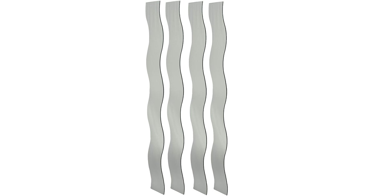 Mirrotek Set of 4 Wavy Strip Decorative Customizable Wall Mounted