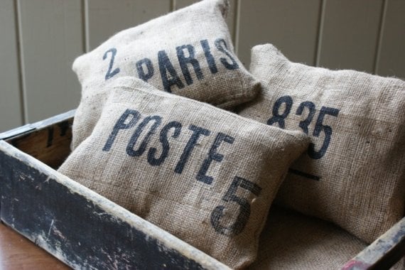 Burlap Items On Etsy Popsugar Home