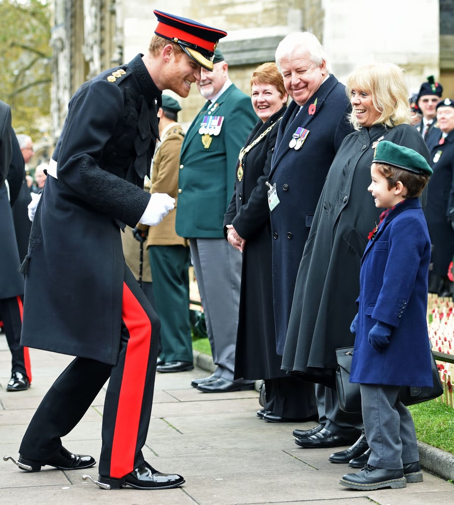 Prince Harry at Field of Remembrance in London 2016