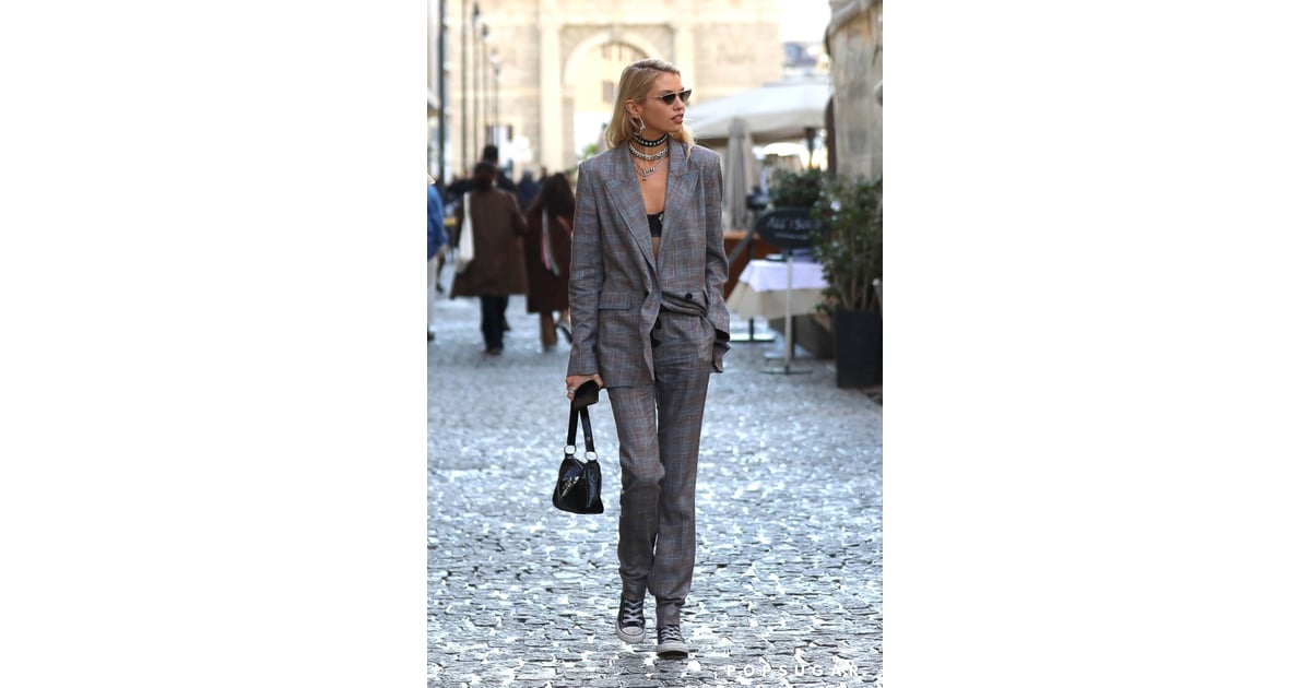 Stella Maxwell's Street Style at Milan Fashion Week | See the Best ...