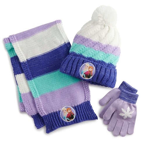 Girls Disney's Frozen Hat, Gloves, and Scarf Set