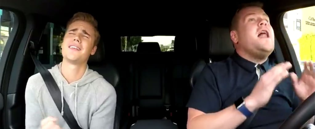Justin Bieber Sings Baby While Carpooling With James Corden