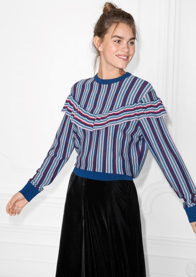 Glitter Frill Sweater