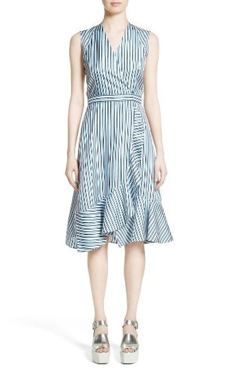 Carven Stripe Silk Dress